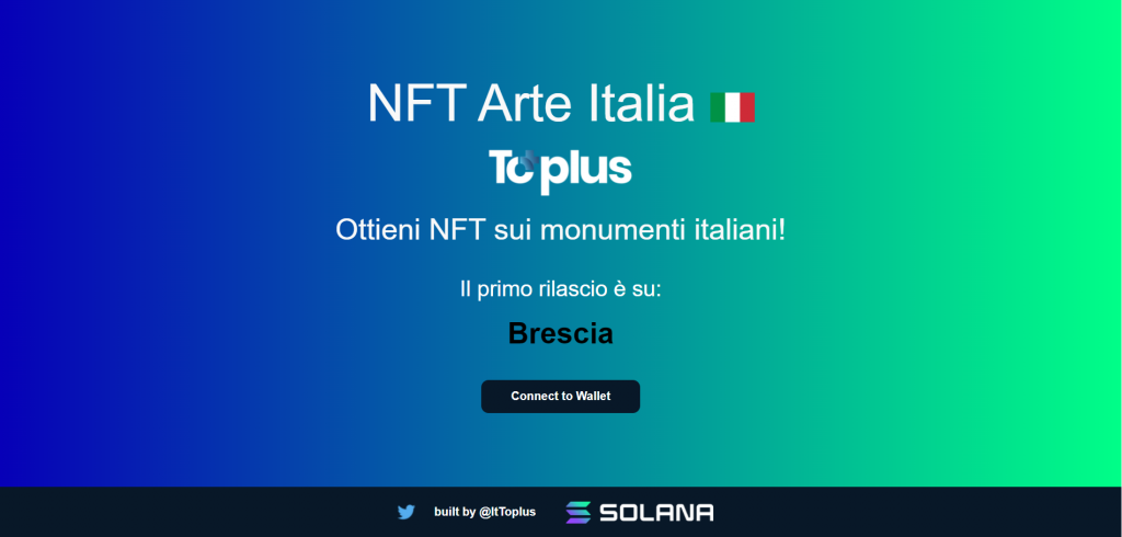 NFT Arte Italia con Solana