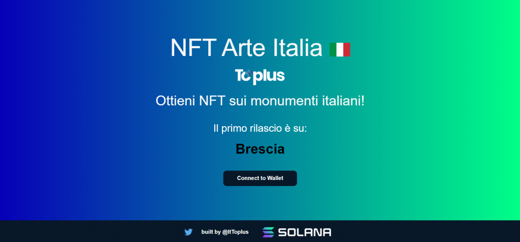 NFT Arte Italia - Toplus Demo